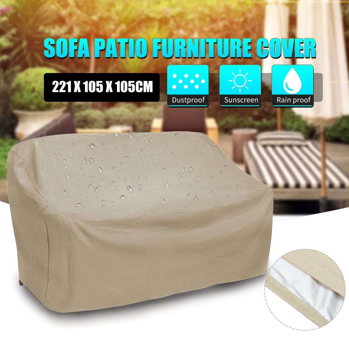 87 X 41 3 X 41 3 Three Seat Oversized Waterproof Sofa Patio Furniture Cover Outdoor Protector Walmart Com Walmart Com