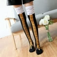 thumbnail image 3 of FARONZE Over-the-Knee Black Chicken Legs Socks, Funny, 17 inch, 3 of 5