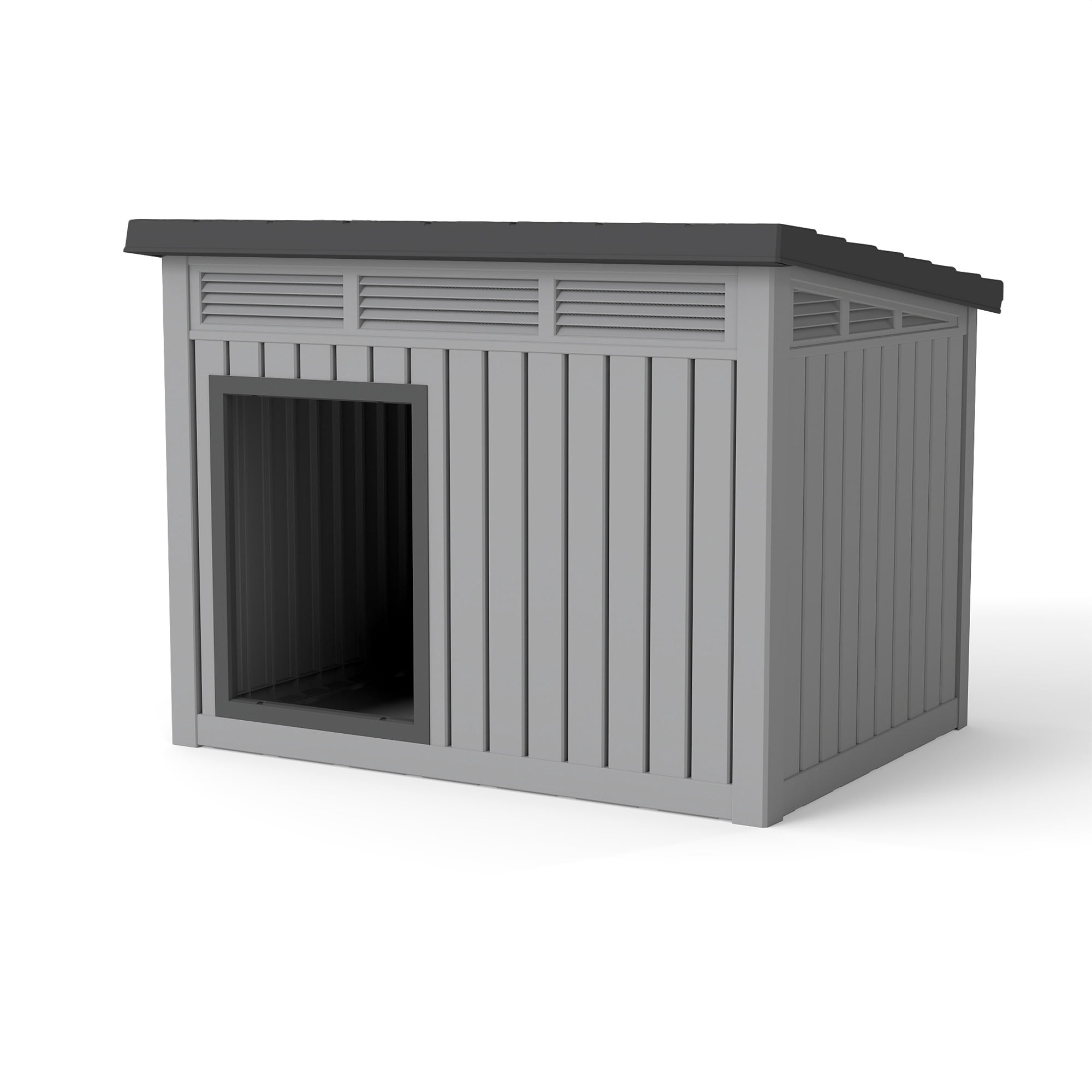 Yardgrace All - Weather Dog House – Indoor/Outdoor, Slanted Roof ,UV - Resistant, Waterproof, Ventilated, Medium Sizes for XS-L Dogs