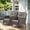 Brown/Gray, variant on PARKWELL Patio Cushioned Chairs Set of 2,Outdoor Wicker Patio Furniture Sets,Beige Cushion