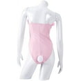thumbnail image 4 of Elle Woods Bunny Bodysuit Women Sexy Pink Bunny Bodysuit with Ear Headband Halloween Outfit, 4 of 8