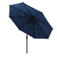 thumbnail image 3 of Mondawe 11 ft Navy Patio Umbrella - 3-Tier Vented Top Design, Waterproof Fabric for Outdoor Patio, 3 of 9