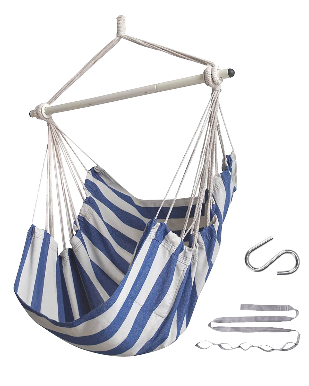 Hammock Chair Cotton Hanging Swing Hammock Chair for Bedroom with Anti