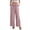 13-FP-Gray Pink Stripe, variant on Women's Wide Leg Pants with Pockets High Waist Adjustable Knot Loose Casual Trousers Business Work Casual Pants Gray Pink Stripe M