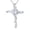 Silver, variant on Cross Necklace 925 Sterling Silver Heart Moonstone/Turquoise Pendant Necklace Cross Jewelry Gifts for Women