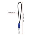 thumbnail image 2 of 8.7" Paracord Braided Lanyard Keychain Survival Wrist Strap with Hook Blue, 2 of 6