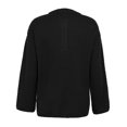 thumbnail image 4 of Vedolay Sweaters for Women Trendy Womens Knit Long Sleeve Sweaters Pullover Crewneck Casual Tops,Black XL, 4 of 5