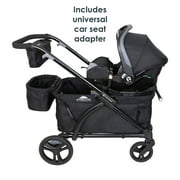 Baby Trend Expedition 2-in-1 Stroller Wagon Plus, Ultra Black