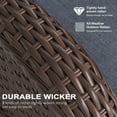 thumbnail image 5 of LayinSun 5 Pieces Outdoor Patio Furniture Set, Rattan Wicker Sectional Swivel Rocker Chairs Sets, 5 of 10