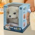 thumbnail image 3 of Electronic Robot Dog Plush Puppy Toy For Age 3 4 5 6 Toy Supplies (Bichon Frise), 3 of 10