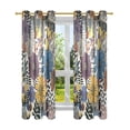 thumbnail image 7 of Yayeee Window Curtains Light Filtering 63"x42" Grommet Panel Pair Home Living Room Decor, Blue Flowers, 7 of 7