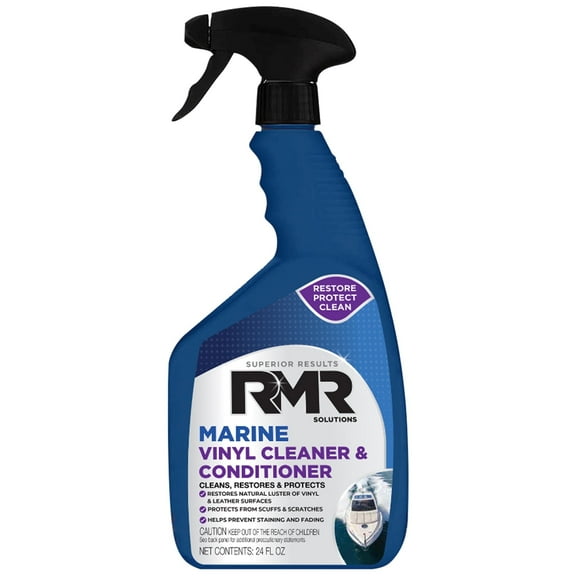 RMR Marine Vinyl Conditioner, Condition/Protect Vinyl, Plastic, Leather, 24oz
