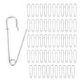 thumbnail image 1 of Uxcell 60-Pack Grandes Alfileres de Seguridad, 1.5" Alfileres de Bloqueo de Resorte para Moda/Ropa/Coser/Colchar/Tapicería/Lavandería/DIY/Decorativos, Alfileres de Seguridad Grandes [Plata], 1 of 1