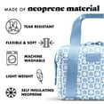 thumbnail image 7 of Fit + Fresh Remi Women's Lunch Bag, Self Insulating Neoprene Material Lunch Box With Containers & Ice Pack, Blue Daisy, 7 of 7