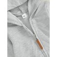 thumbnail image 5 of Bagilaanoe Newborn Baby Girl Boys Hooded Jumpsuits Long Sleeve Bodysuit 3M 6M 12M Infant Zip-up One Piece Romper, 5 of 7