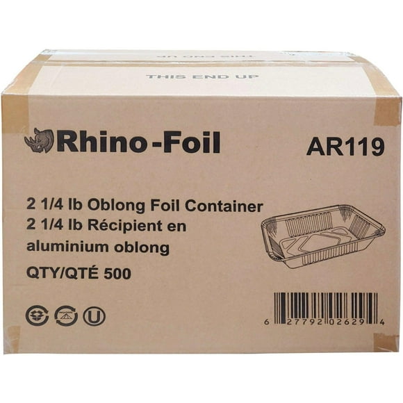 Rhino-Foil 2 1/4 lb Oblong Aluminium Foil Container