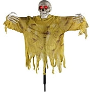 Animated Reaching Skeleton on Stake, Over 2' Tall