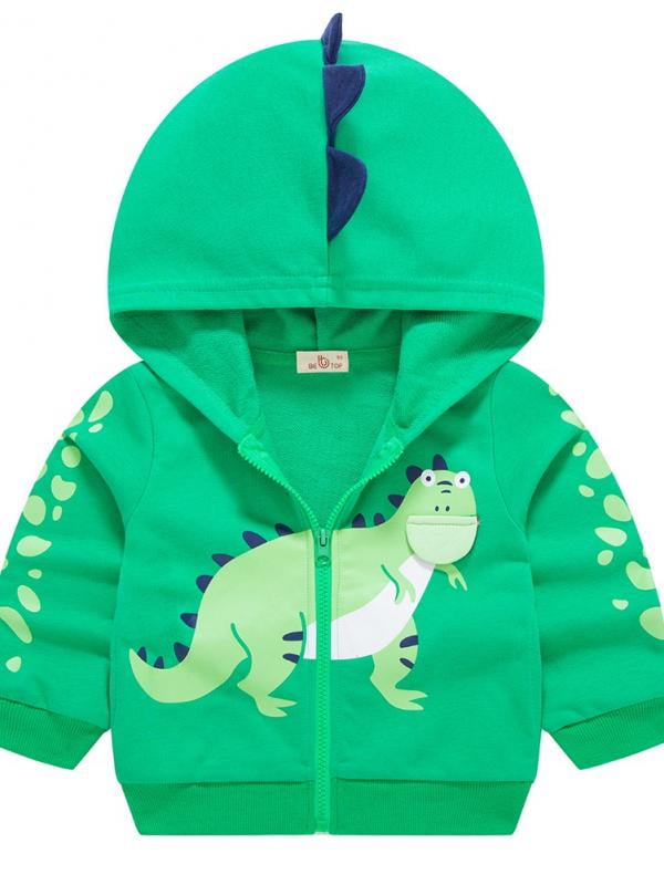 Details about   Toddler Kids Boys Dinosaur Hoodie Hooded Jacket Zipper Sweatshirt Coat Outerwear 