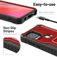 thumbnail image 5 of ExoGuard For Moto G Stylus 5G Case, Phone Case with Screen Protector and Kickstand (Red), 5 of 7