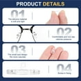 thumbnail image 4 of Uxcell 15 Pairs Eyeglass Nose Pad 5mm Screw-in Glass Nose Grip White, 4 of 7