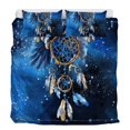 thumbnail image 1 of Doona Housse avec Imprimé Plume Bleu Attrape-Rêves / Literie Taille Grand /, 1 of 8