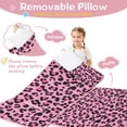 thumbnail image 3 of Pink and Black Of Leopard Print Toddler Nap Mats for Kids Preschool,Sleeping Mat Bag or Kids,Toddler Sleeping Bag,Toddler Nap Mat or Daycare, 3 of 6