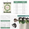 thumbnail image 6 of Spring Eucalyptus Leaves Balloon Curtains for Windows, Bedroom Curtains 54 Inch Length, Farmhouse Botanical Burlap Paid Tie Up Curtains Panels Thermal Insulated Bathroom Curtains Window 42"x54", 6 of 8