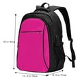 thumbnail image 4 of Hirioo Darkmagenta for Travel Laptop Backpack with USB Charging Port for Men and Women, 4 of 7