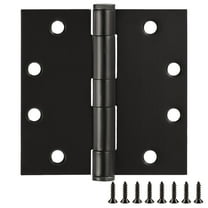 Design House 6-Pack 4.5" H x .625" Radius Square Butterfly Interior/Exterior Door Hinges, Oil Rubbed Bronze