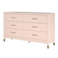 thumbnail image 6 of CosmoLiving by Cosmopolitan Westerleigh 6-Drawer Dresser, Pale Pink, 6 of 16