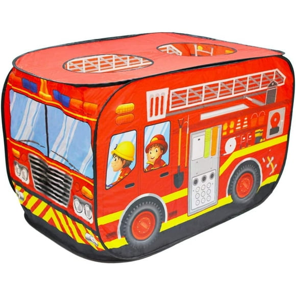 Foldable Play Tent - Kids Play House Indoor Outdoor Play Toys (fire truck)