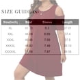 thumbnail image 3 of LWavelet Women's Plus Size Cold Shoulder Dress Short Sleeve Round Neck Casual Loose T-Shirt Dress with Pockets Royal Blue 5XL, 3 of 5
