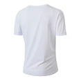 thumbnail image 4 of Zekutng Mens T-Shirts Solid-Color V-Neck Pullover Short-Sleeve Shirt,Sizes S-3XL, 4 of 7
