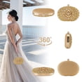 thumbnail image 3 of Bolso de mano Suhatjia Gold con strass para mujer, 3 of 8