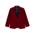 thumbnail image 2 of Kids World Boys' Velvet Blazer Color: red Size: 4, 2 of 4