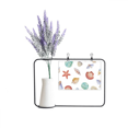 thumbnail image 1 of Venera la vida marina colorida ilustración Tarjeta de jarrón de lavanda artificial, 1 of 3