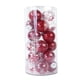 thumbnail image 1 of Matsuzay 24 piezas de bolas de Navidad pequeñas bolas decorativas para interiores y exteriores, casa de campo, sala de estar, dormitorio, Kits de decoración para fiestas Rojo, 1 of 6