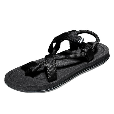 

SEMIMAY Men s Crossborder Leisure Beach Shoes And Sandals In Summer Black