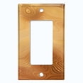thumbnail image 5 of Metal Light Switch Plate Cover Image of Marble Light Brown Caramel Swirl MAR088, 5 of 13