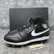 thumbnail image 1 of N I-K-E A i r-Jor-dan 1 Mid Metal Baseball Cleats Mens Sz 9.5 Black White AV5355-001, 1 of 6