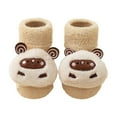 thumbnail image 1 of Boys Girls Socks Soft Warm Mid Crew Toddler Socks Winter Fall Learning To Walk, 1 of 3