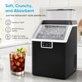 thumbnail image 2 of TABU Nugget Ice Maker Countertop, 55LBS/24H Portable Ice Maker with 2.7 LBS Ice Basket, Self-Cleaning Ice Maker Machine for Home, Bar and Cafe, Black, 2 of 10