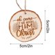 thumbnail image 3 of Xihbxyly Ofertas de Almacén En Oferta Colgante de Madera para Árbol de Navidad In Texto En Inglés "Merry Christmas Mom And Dad", 3 of 7