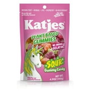 Katjes, Plant Based Gummies, No Animal Gelatin, Sour Gummy Candy, 4.9 Ounce Resealable Bag