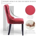 thumbnail image 5 of Kitchen Table and Chairs for 4, 31.5" Round Kitchen Table with 4 Velvet Upholstered Chairs, Modern Dining Room Furniture Set for Small Spaces, Apartment, Kitchen, 5 of 11