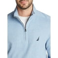thumbnail image 4 of Nautica Men's Sueded Fleece Quarter Zip Pullover Blue Size Large, 4 of 4