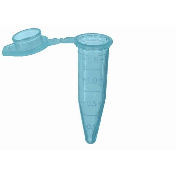MUHWA 500PCS Microcentrifuge Tubes with Snap Cap, 1.5ml Graduated Micro Tubes with Conical Bottom, Microtube Sample Vial for Laboratory, Blue