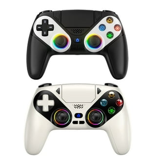 PICTEK Wireless Gamepad for PS4/PC/Android, Rechargeable, LED