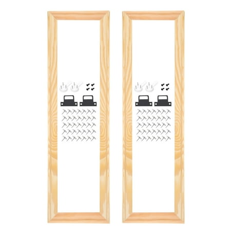 2 Pack DIY Canvas Stretcher Bars, 20 x 6 Inch Canvas Frame Wooden Frames Kit Sturdy Stretcher Frames