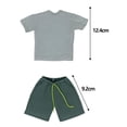thumbnail image 7 of Colcolo 1/6 Scale Doll T-Shirts Pants Doll Decoration Accessories for 12 Inch Dolls Male Gray Blue, 7 of 7